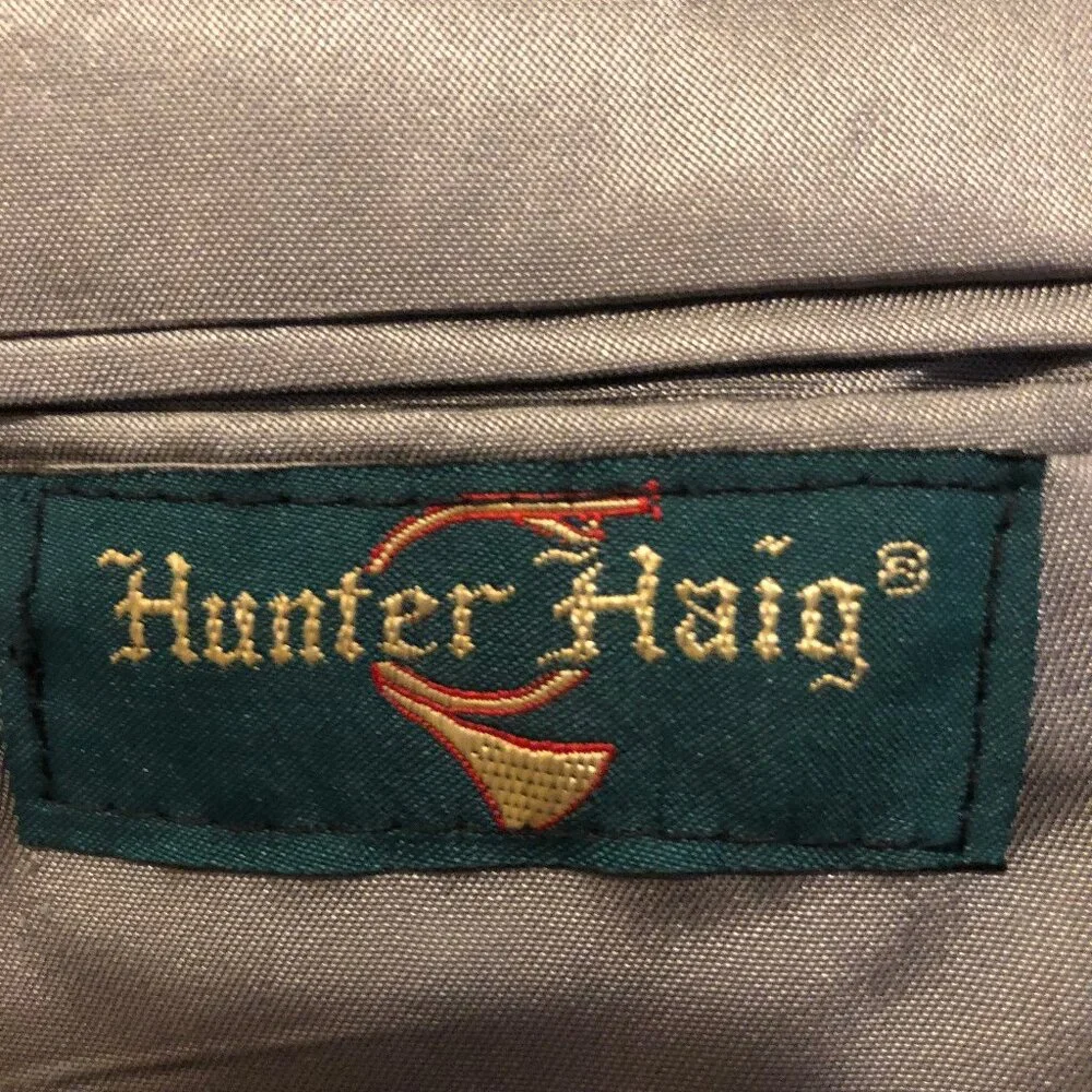 Vintage Hunter Haig Gray Wool Blazer — Union Made in USA | Quiet Luxury Classic - Picture 10 of 11